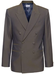 Zweireihiger Blazer Aus Wolle