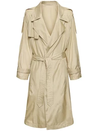Oversized Trenchcoat Aus Seide