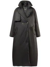 Gepolsterter Maxi-trenchcoat Mit Daunenfllung