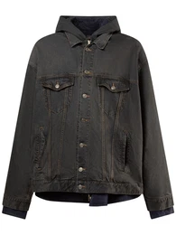 Jacke Aus Seiden/baumwolldenim
