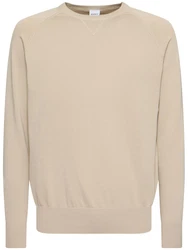 Sweater Aus Baumwollstrick Beige