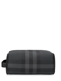 Karierte Kosmetiktasche Mit Druck