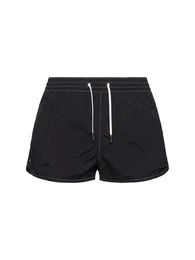 Badeshorts Aus Nylon Mit Kontrastnhten