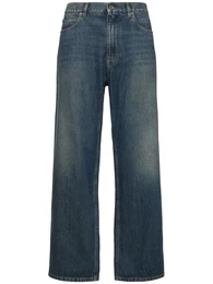 Jeans Aus Denim Mit Weitem Bein