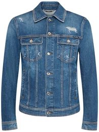 Jacke Aus Stretch-baumwolldenim