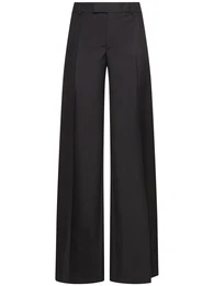 Tief Sitzende Hose Aus Wolle Und Mohair