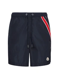 Badeshorts Aus Stretch-nylon Mit Pfeilmotiv