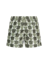 Badeshorts Aus Technostoff Mit Druck