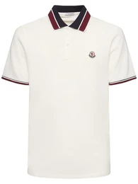 Polohemd Aus Baumwollpiqu Mit Logodruck