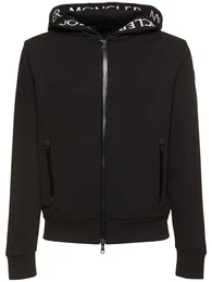 Logo Zip-up Cotton Sweatshirt