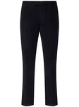 Hose Aus Stretch Baumwollmischsatin Dunkelblau/Blau