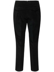 Hose Aus Stretch Baumwollmischsatin 