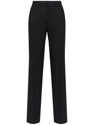 Hose Aus Wollgabardine Schwarz