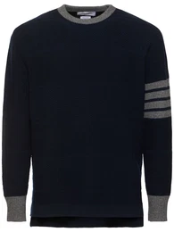 Strukturierter Pullover Mit Rugby-streifen