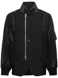 Jacke Aus Wollmischtwill