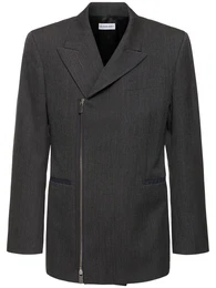 Blazer Aus Wolle Mit Reiverschluss