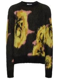 Strickpullover Mit Gebrstetem Makropixel-muster