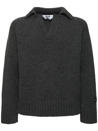 Gerippter, Anthrazitfarbener Strickpullover