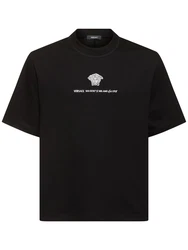 T-shirt Aus Baumwolljersey Mit Druck 