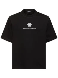 T-shirt Aus Baumwolljersey Mit Druck