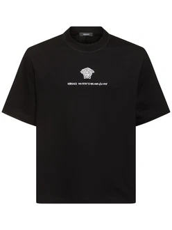 T-shirt Aus Baumwolljersey Mit Druck 