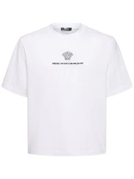 T-shirt Aus Baumwolljersey Mit Druck