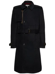 Langer Moleskinmantel Aus Baumwollmischung