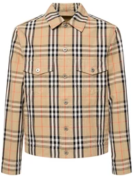 Jacke Aus Baumwolle Mit Karos