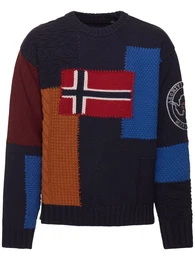 Pullover Mit Patchwork