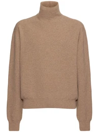 Regular Fit-pullover Aus Wolle Mit Rollkragen