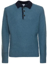 Polohemd Aus Shetland-wollstrick