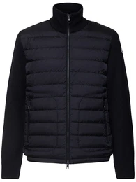 Daunenjacke Aus Wollmischtrikot