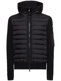 Daunenjacke Aus Wollmischtrikot
