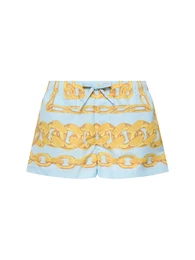 Badeshorts Aus Bedrucktem Nylon