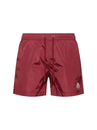 Logo Patch Nylon Swim Shorts