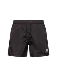 Logo Patch Nylon Swim Shorts