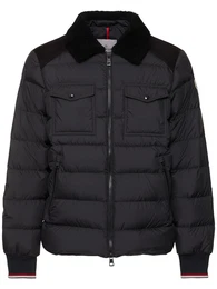Daunenmantel Aus Shearling & Wildleder jafferau