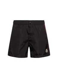 Tricolour Trimmed Nylon Swim Shorts