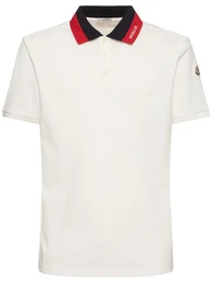 Embroidered Logo Cotton Polo Shirt