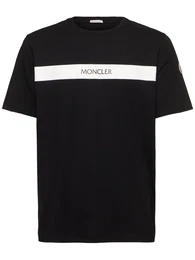 Rubberised Logo Cotton T-shirt