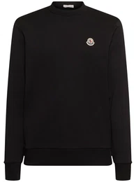Logo Patch Cotton Sweatshirt