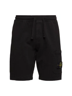 Cotton Logo Patch Shorts 