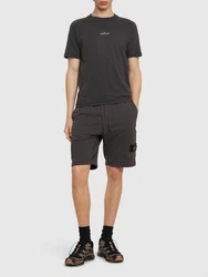 Cotton Logo Patch Shorts 