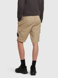 Stretch Cotton Logo Patch Shorts 