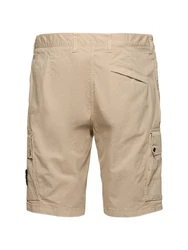 Stretch Cotton Logo Patch Shorts 
