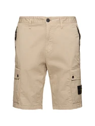 Stretch Cotton Logo Patch Shorts 