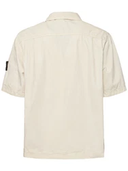 Short Sleeve Overshirt Beige