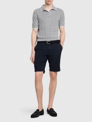 Shorts aus Stretch-Gabardine 