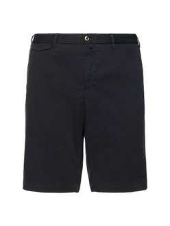 Shorts aus Stretch-Gabardine