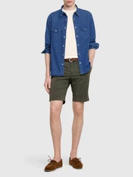 Shorts aus Stretch-Gabardine 